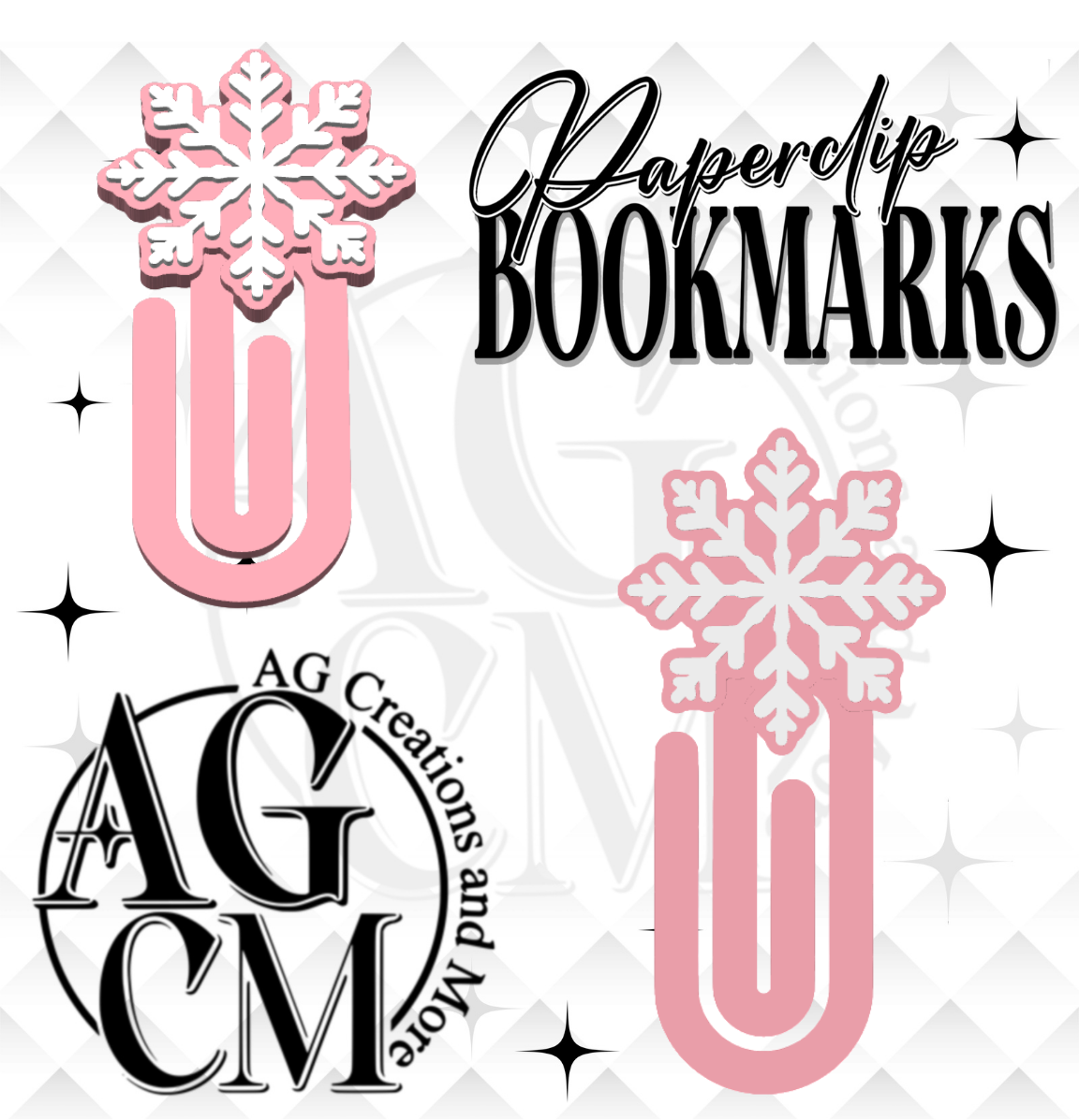 Snowflake Bookmark 3MF File