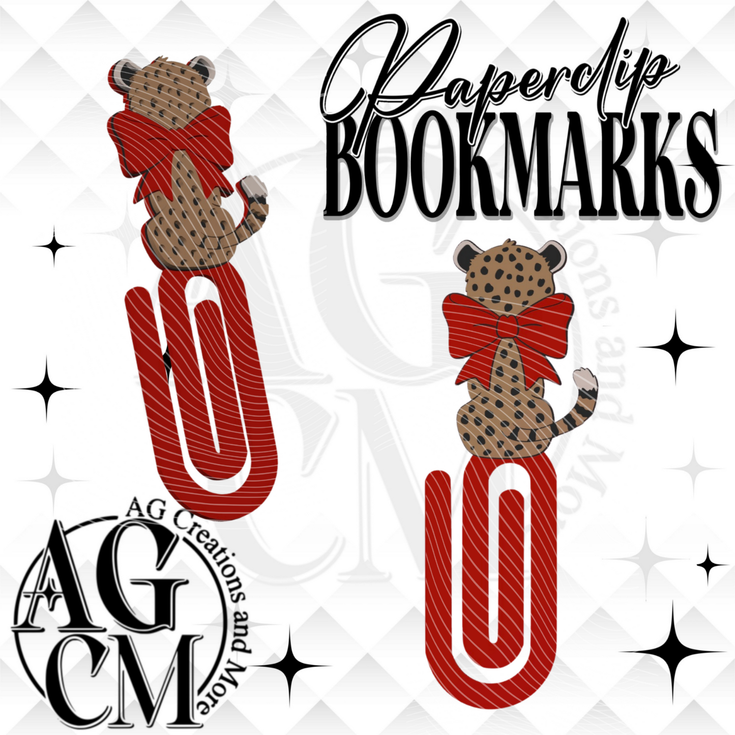 Cheetah Red bow / Paperclip 3MF File
