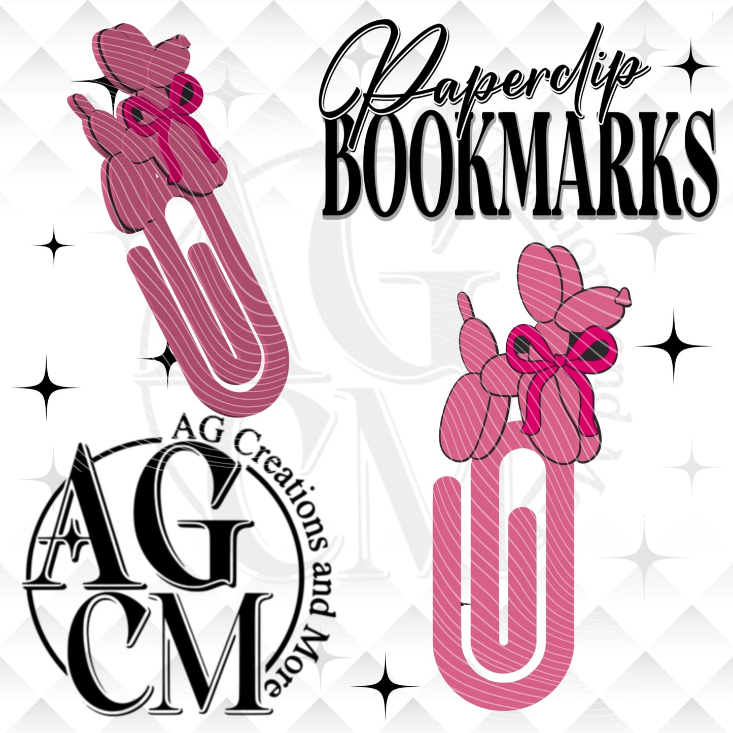 Balloon Dog Bookmark Paperclip 3MF File
