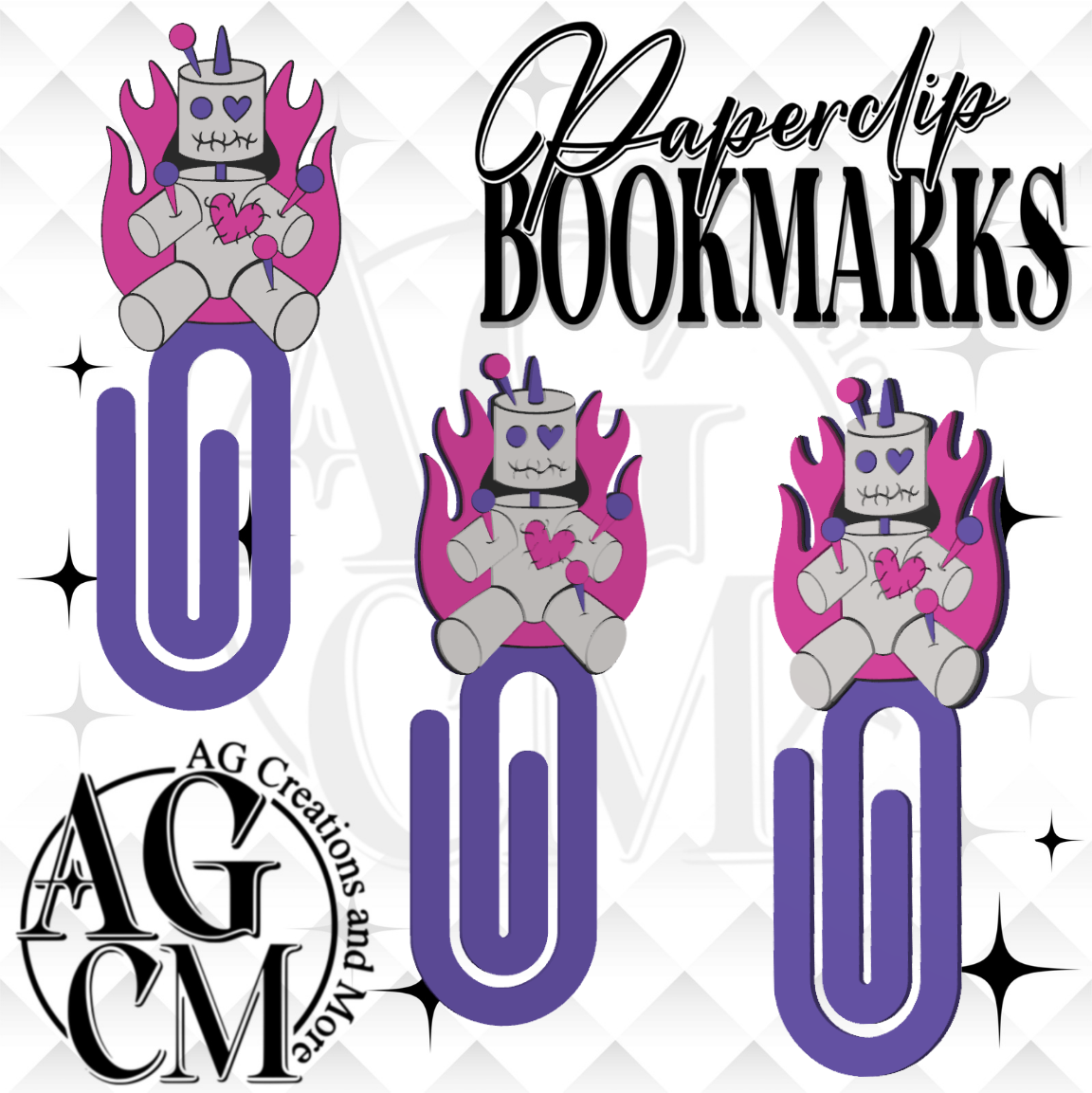 Voo 3D Paperclip / Bookmarks (wholesale)