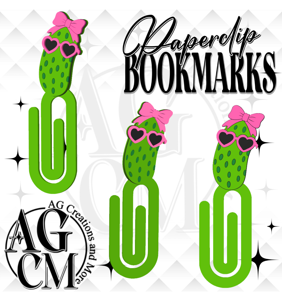 Pickle 3D Bookmark/ Paperclip 3MF File