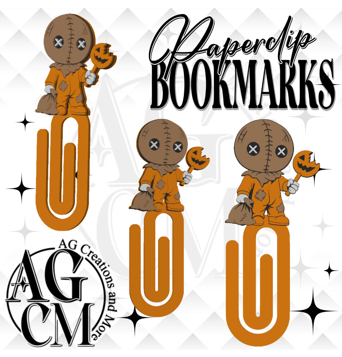 Trick or Treat 3D Bookmark/ Paperclip 3MF File
