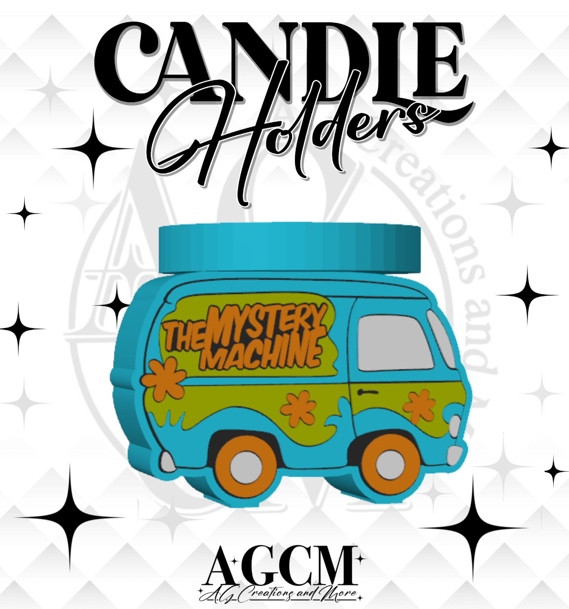 Mystery Van 3D Candle Holder 3MF / STL File