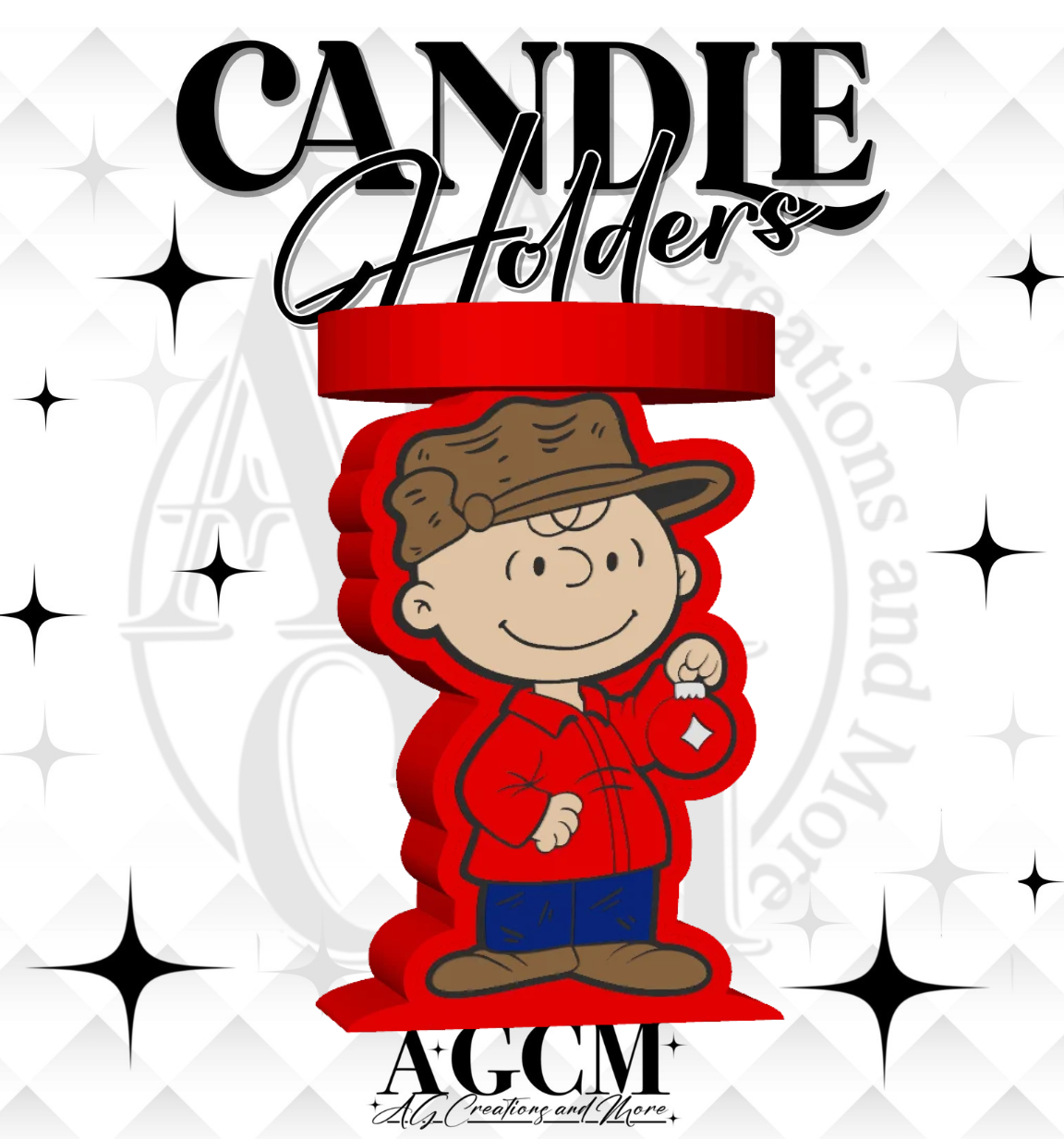 CB Christmas 3D Candle Holder 3MF / STL File
