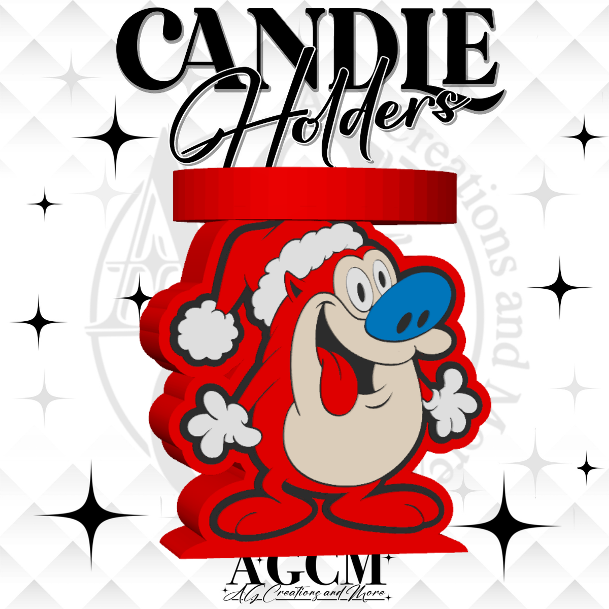 90s Cranky Pup 3D Candle Holder (wholesale)