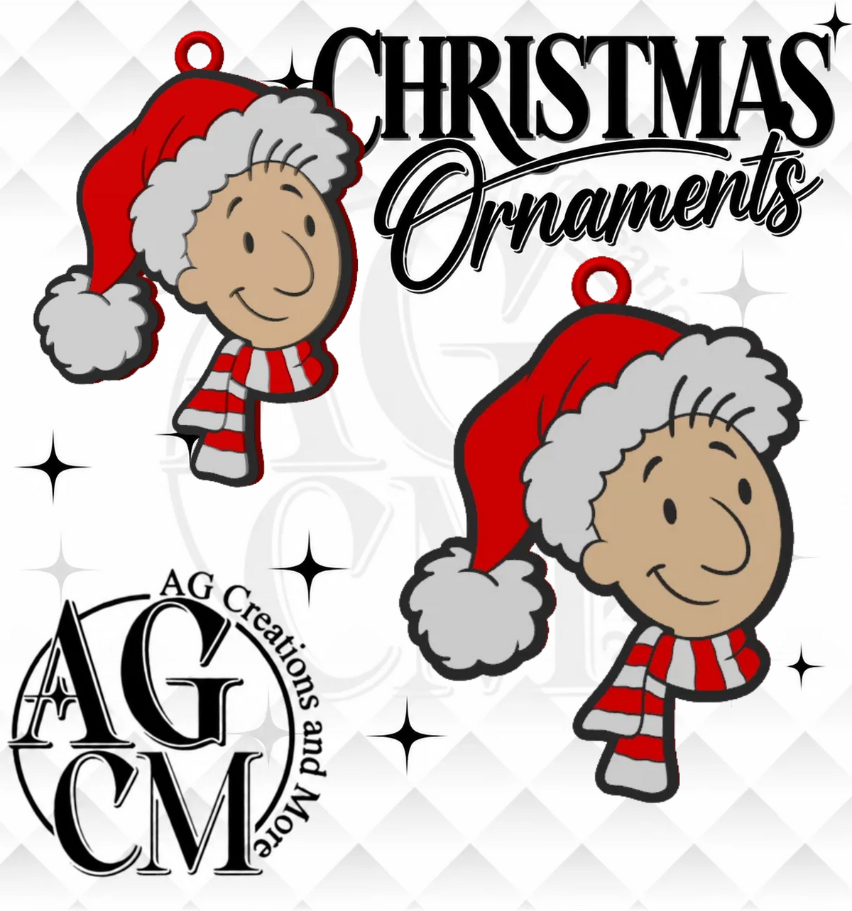 90s Journal Boy 3D Christmas Ornaments (Wholesale/singles)