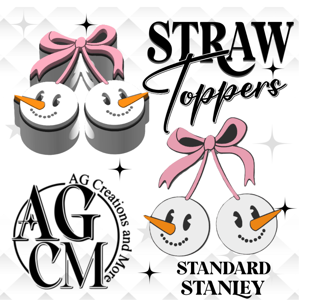 Christmas Snowman Cherrys 3MF File