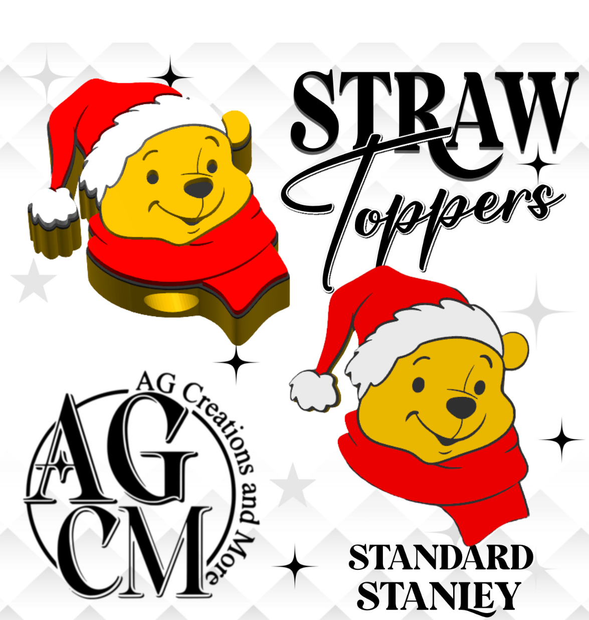 Christmas oh bother bear 3MF File