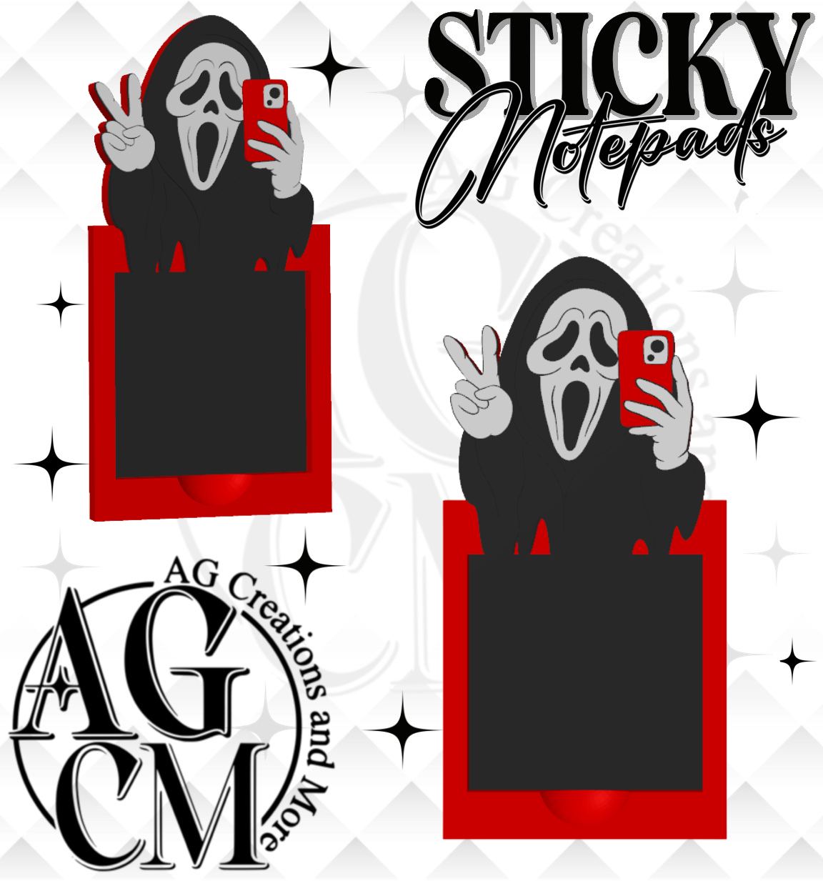 You hang up (gf) 3D Sticky Notepad STL 3MF files