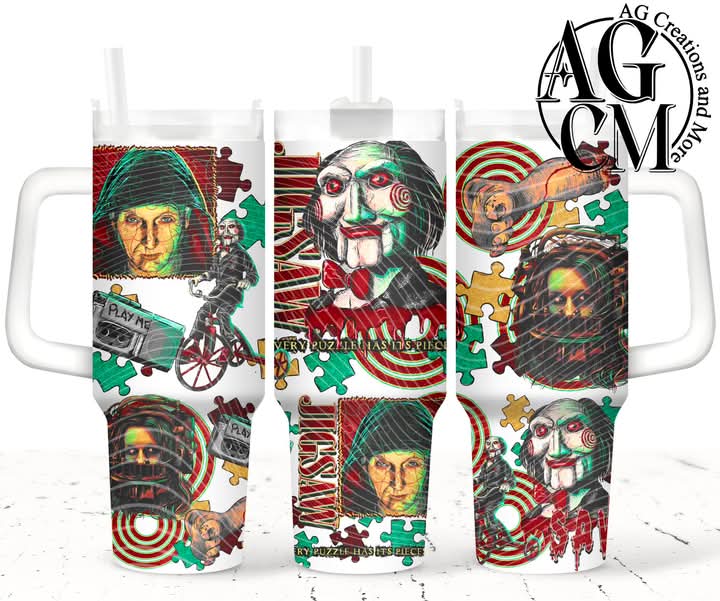 Jigsaw 40oz Tumbler Digital Png