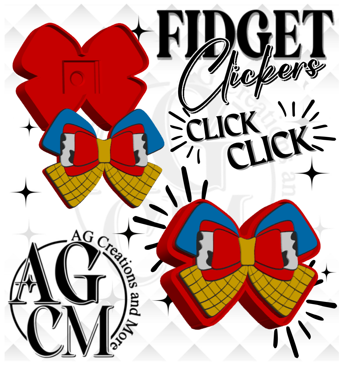 Zero 3D Fidget Clickers (wholesale)