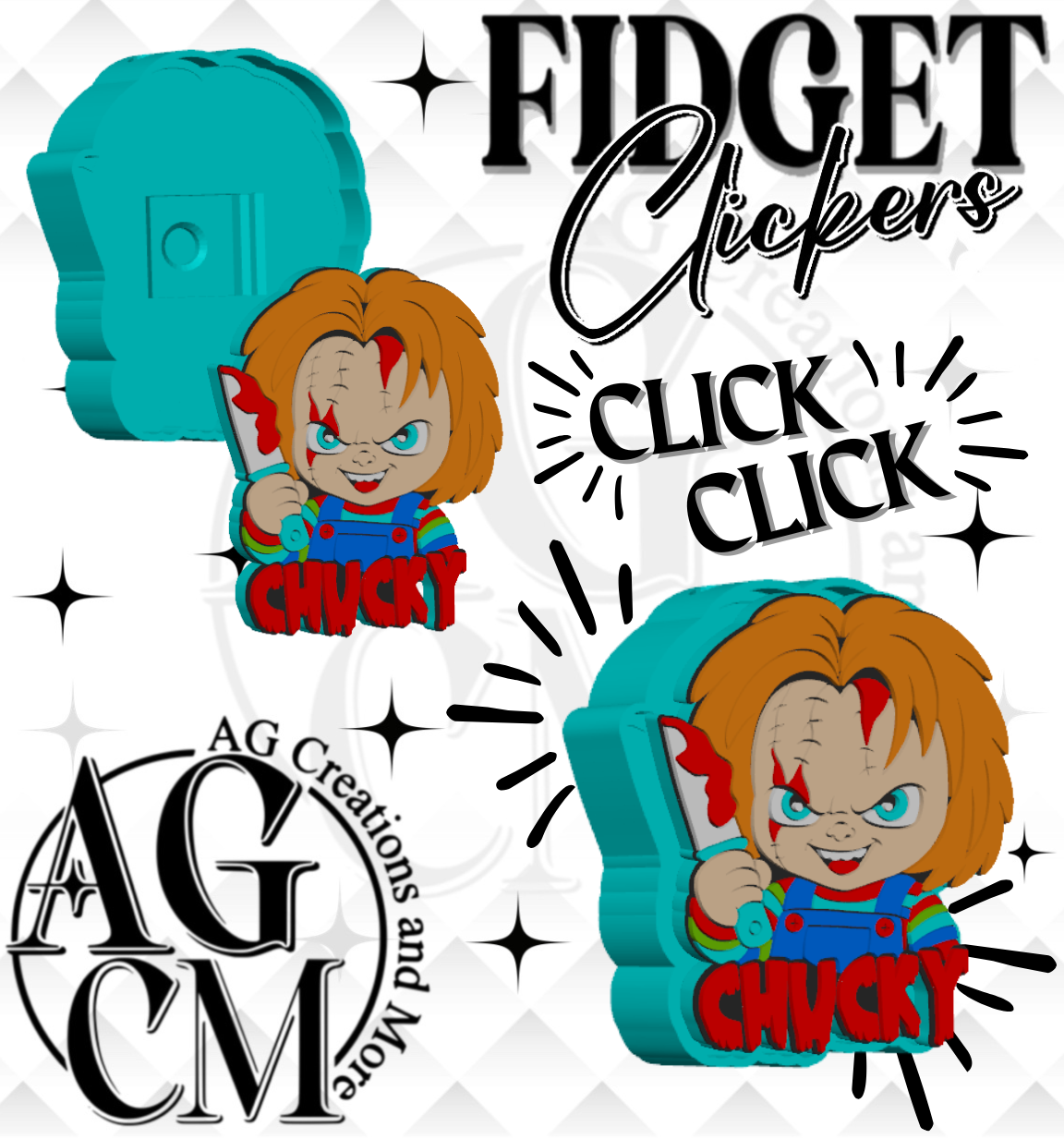 Good Guy 3D Fidget Clickers (wholesale)