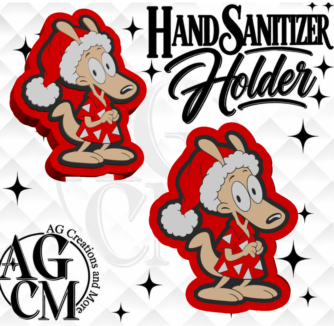 90s Wacky Wallaby 3D Hand Sanitizer Holder (Wholesale/singles)