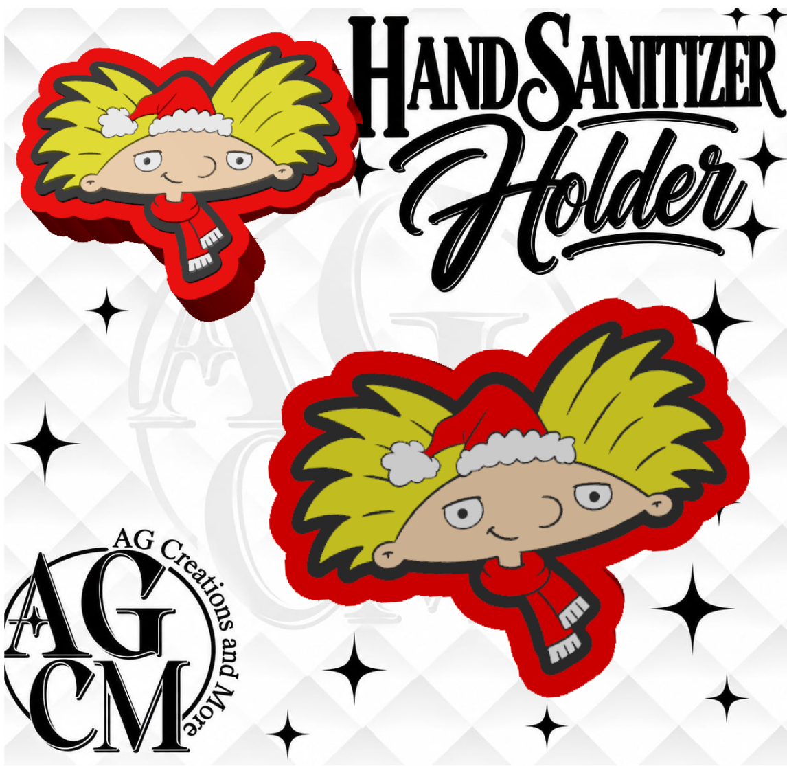 90s Football Head 3D Hand Sanitizer Holder (Wholesale/singles)