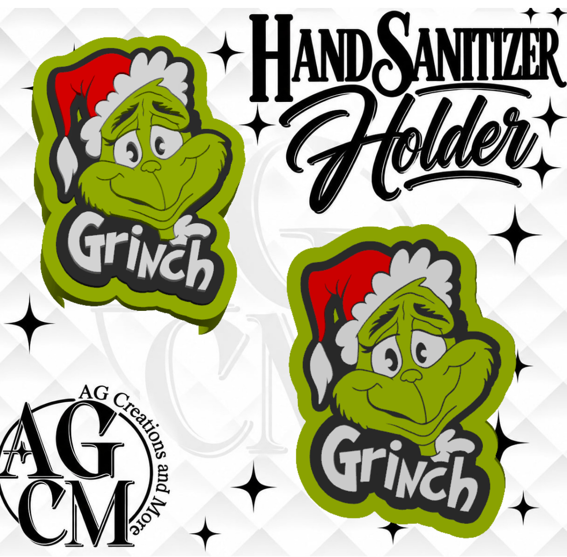 Christmas green 3D Hand Sanitizer Holder (Wholesale/singles)