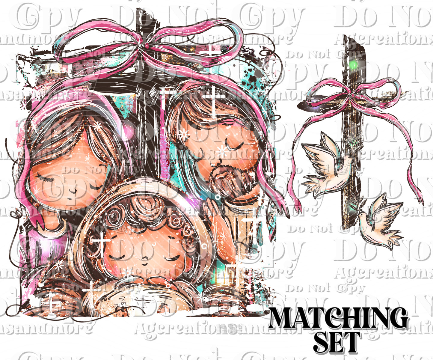 Baby Jesus set Digital Download PNG