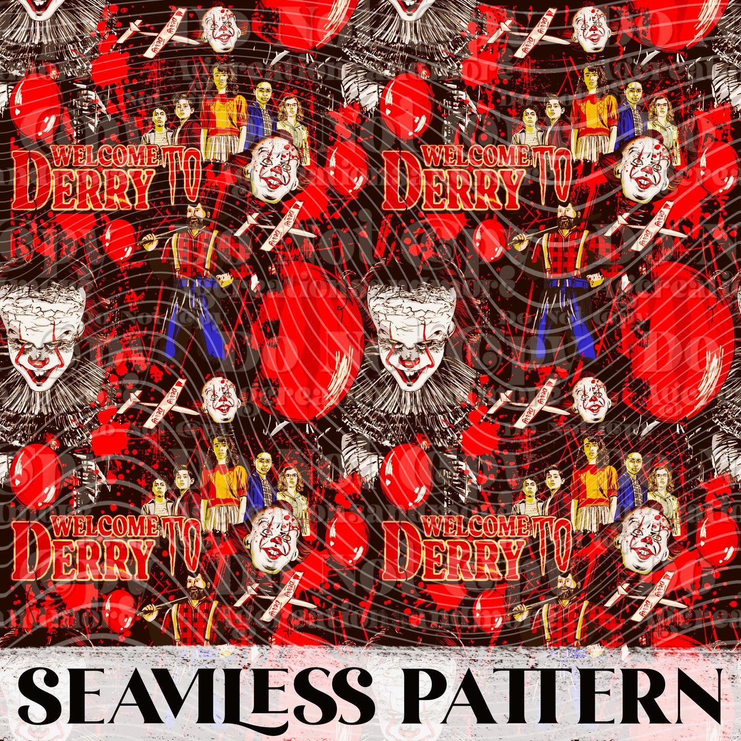 Derry Seamless Pattern PNG