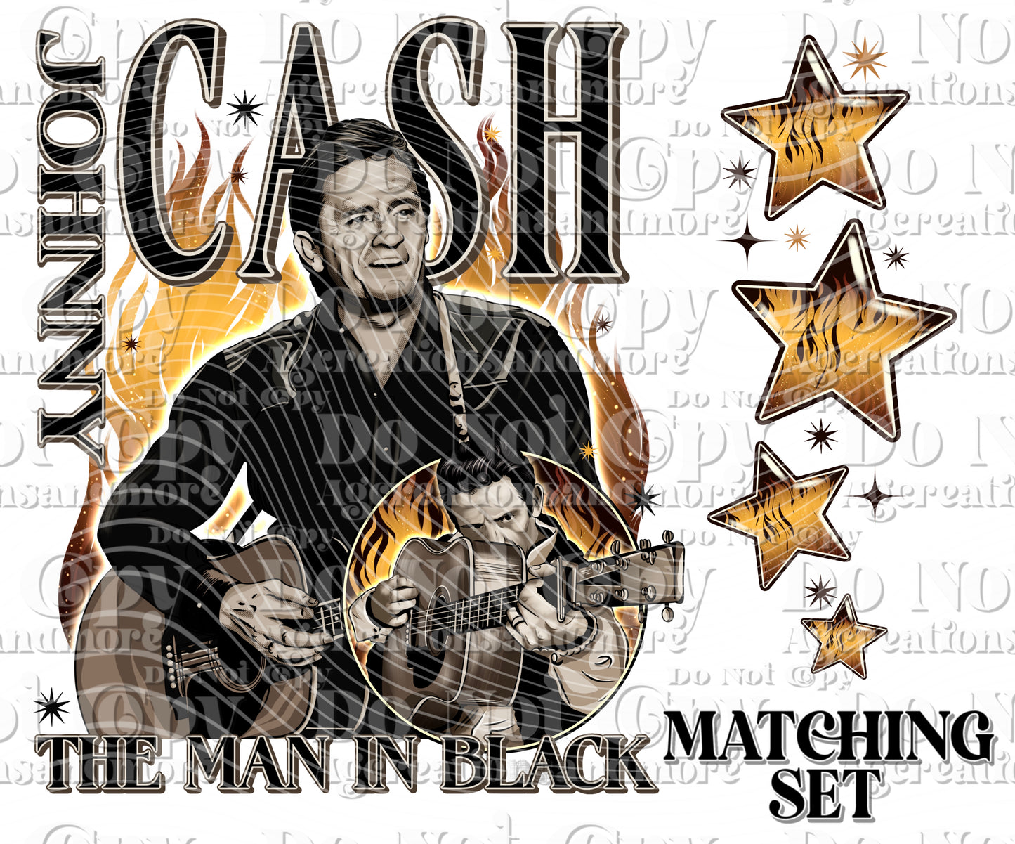 Flames Cash set Digital Download PNG