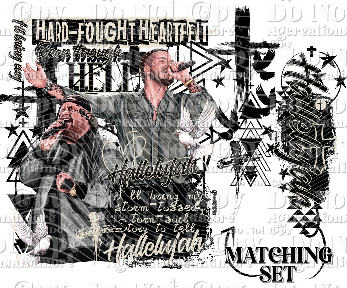 Hallelujah set Digital Download PNG