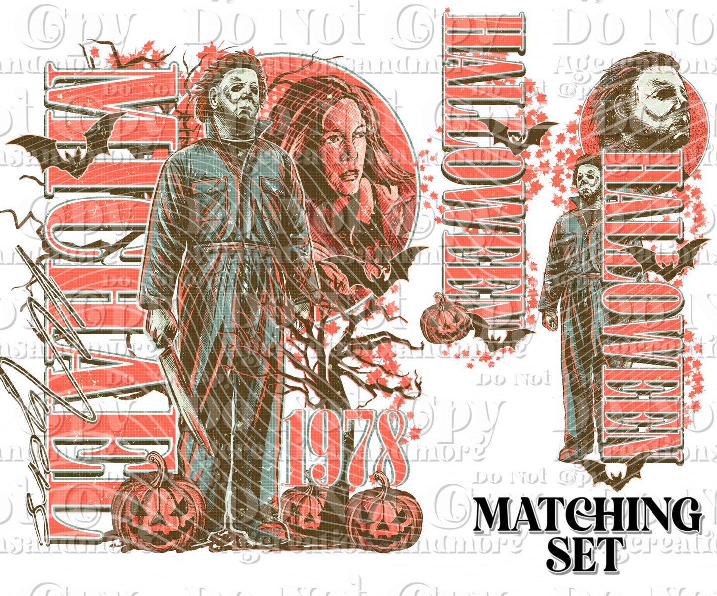 Michael Myers Halloween set digital download png