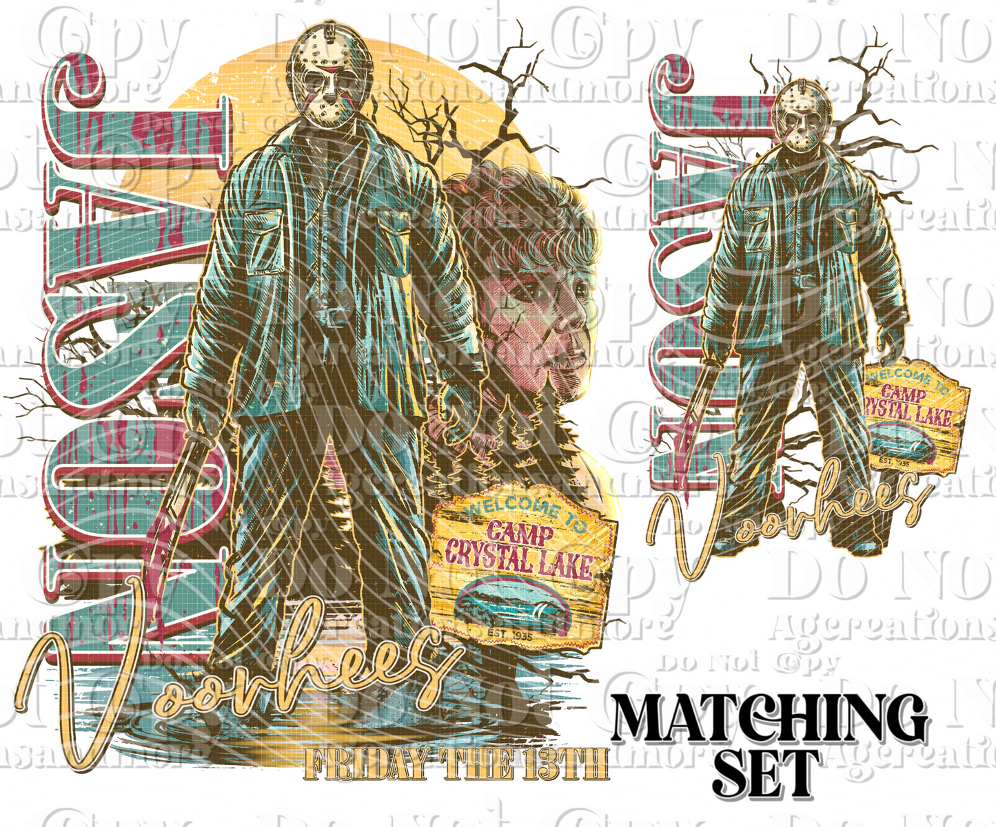 Jv Vintage horror digital download png