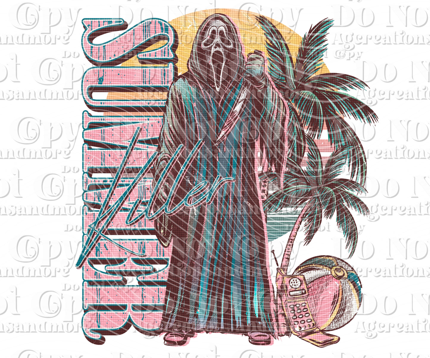 KILLer Summr Vintage horror digital download png