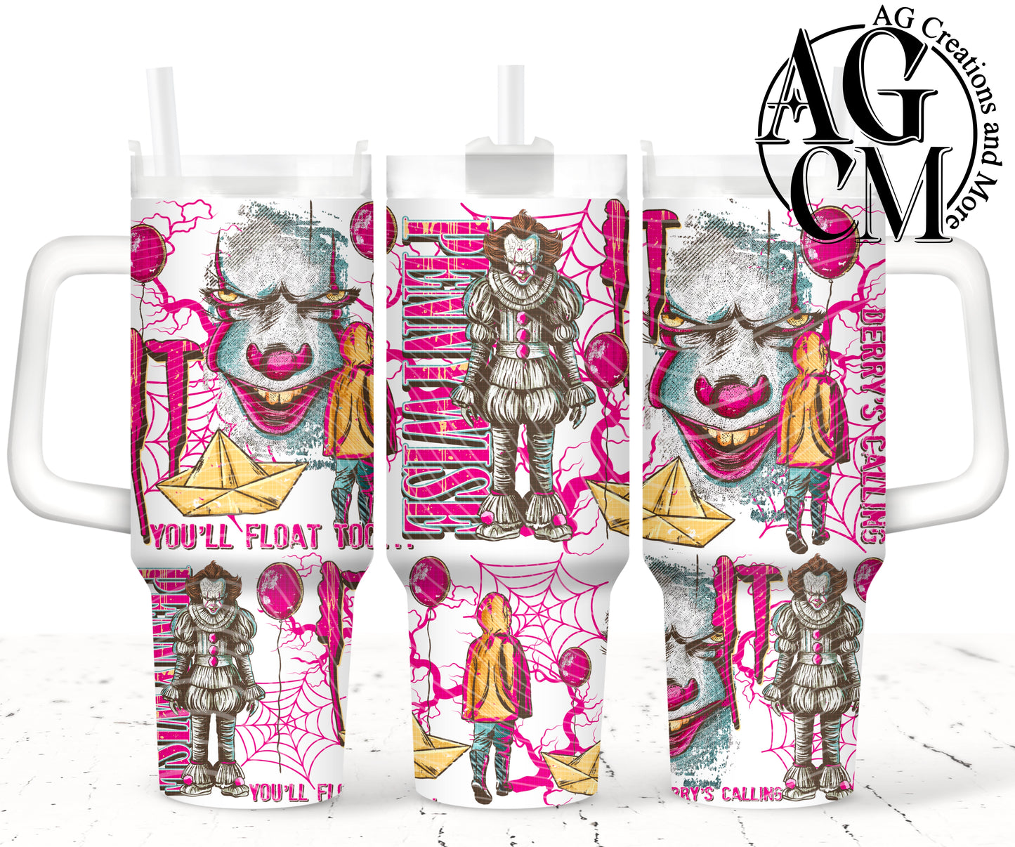 Vintage Horror 40oz Tumbler Digital Png
