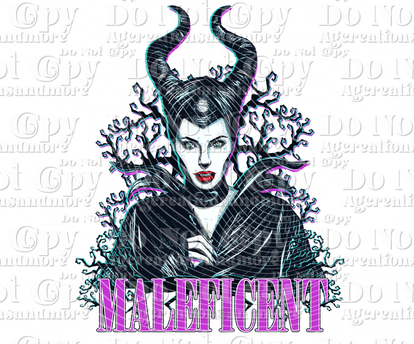 Purple villain, digital download PNG