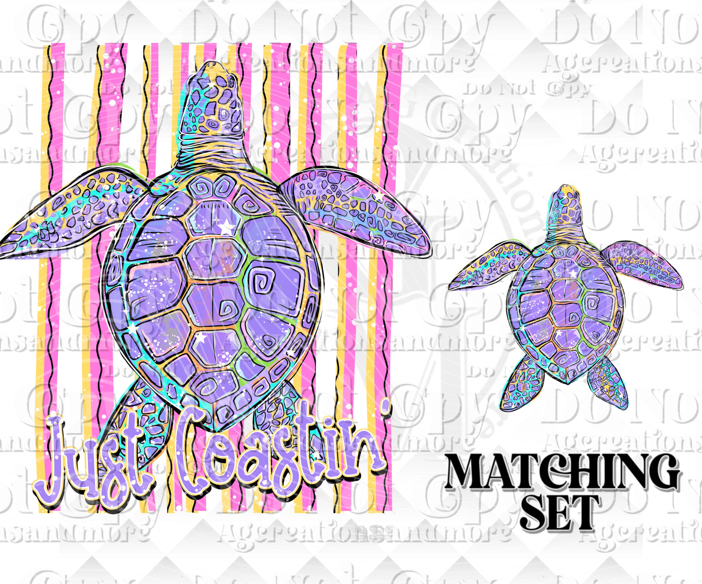 Just Coastin’ set Digital Download png design
