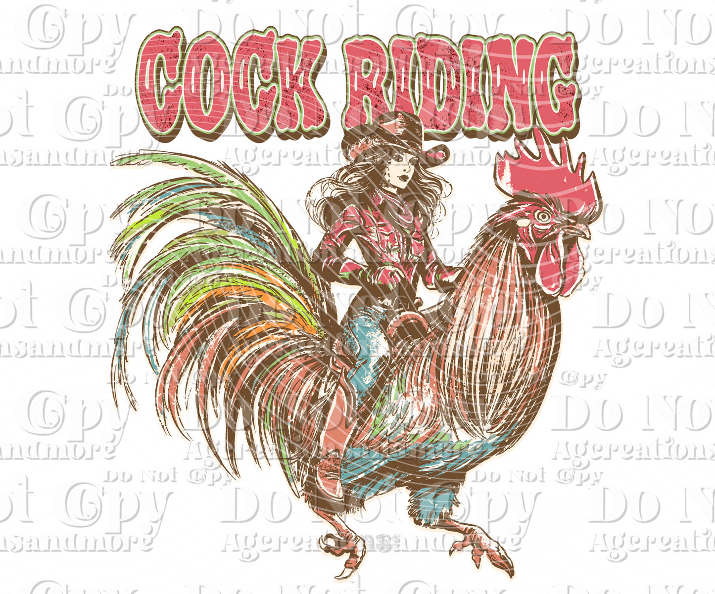 Cock Riding Digital Download PNG