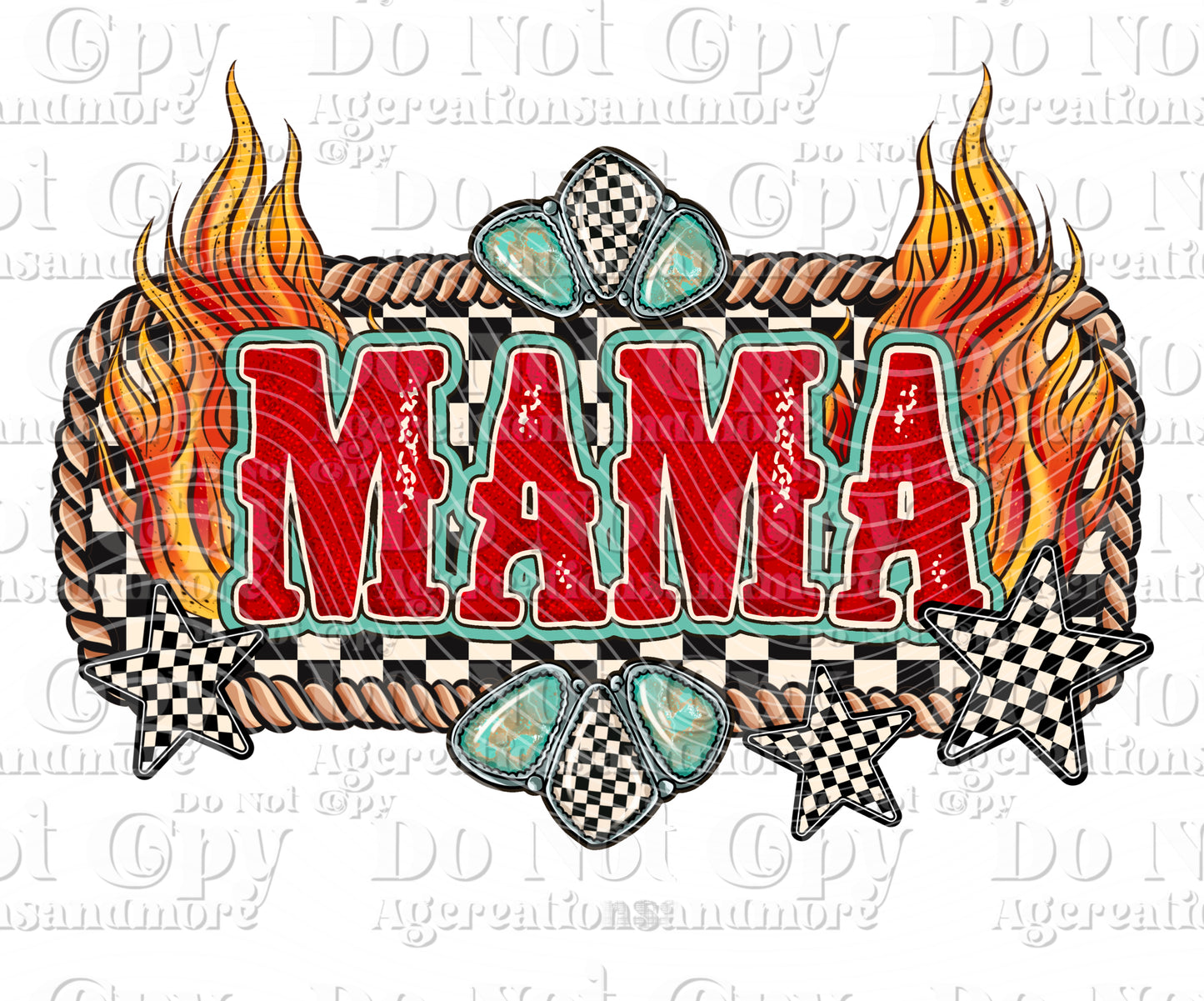 Mama checker Digital Download PNG