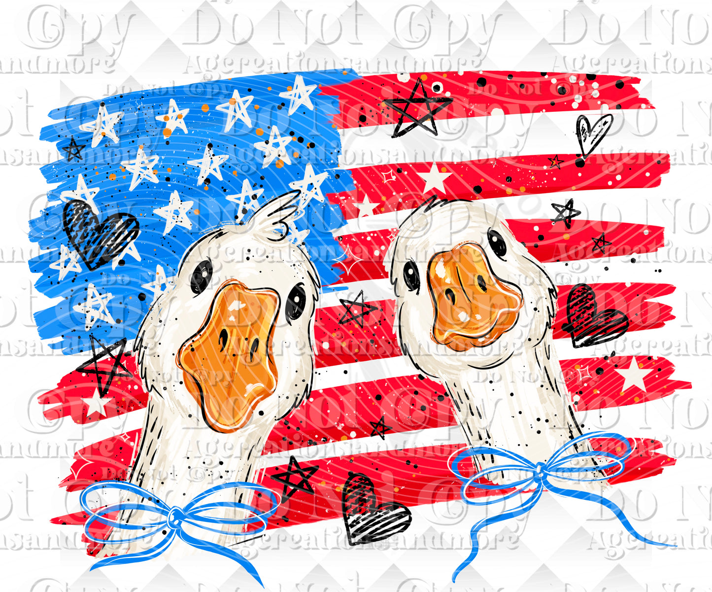 American geese chickens Digital Download png design