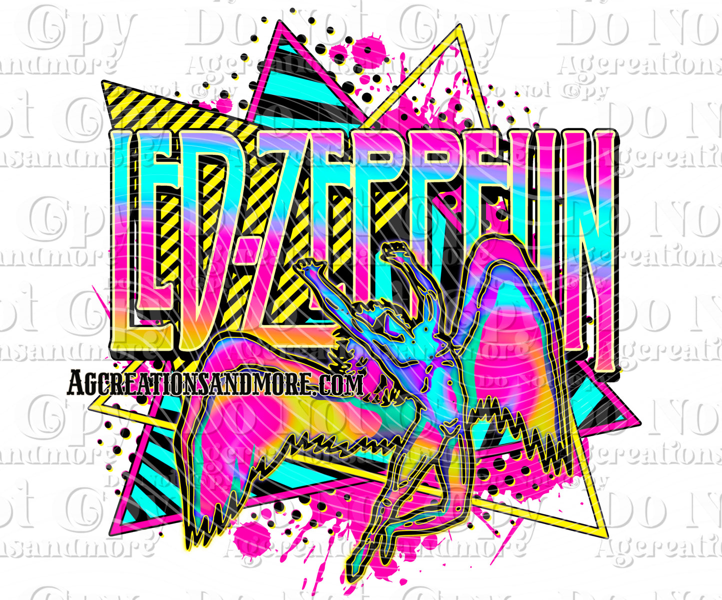 Rock Band Led*Z Digital Download PNG