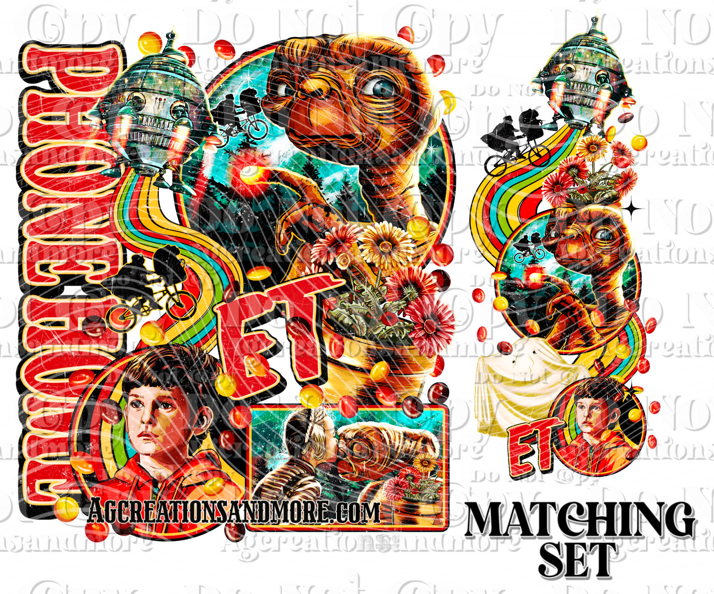 Phone Home Set Digital Download PNG