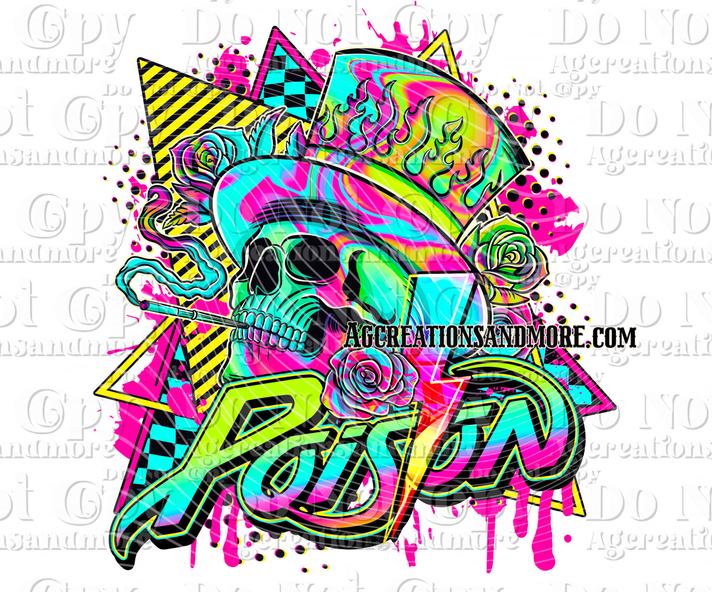 Rock band poison Digital Download PNG