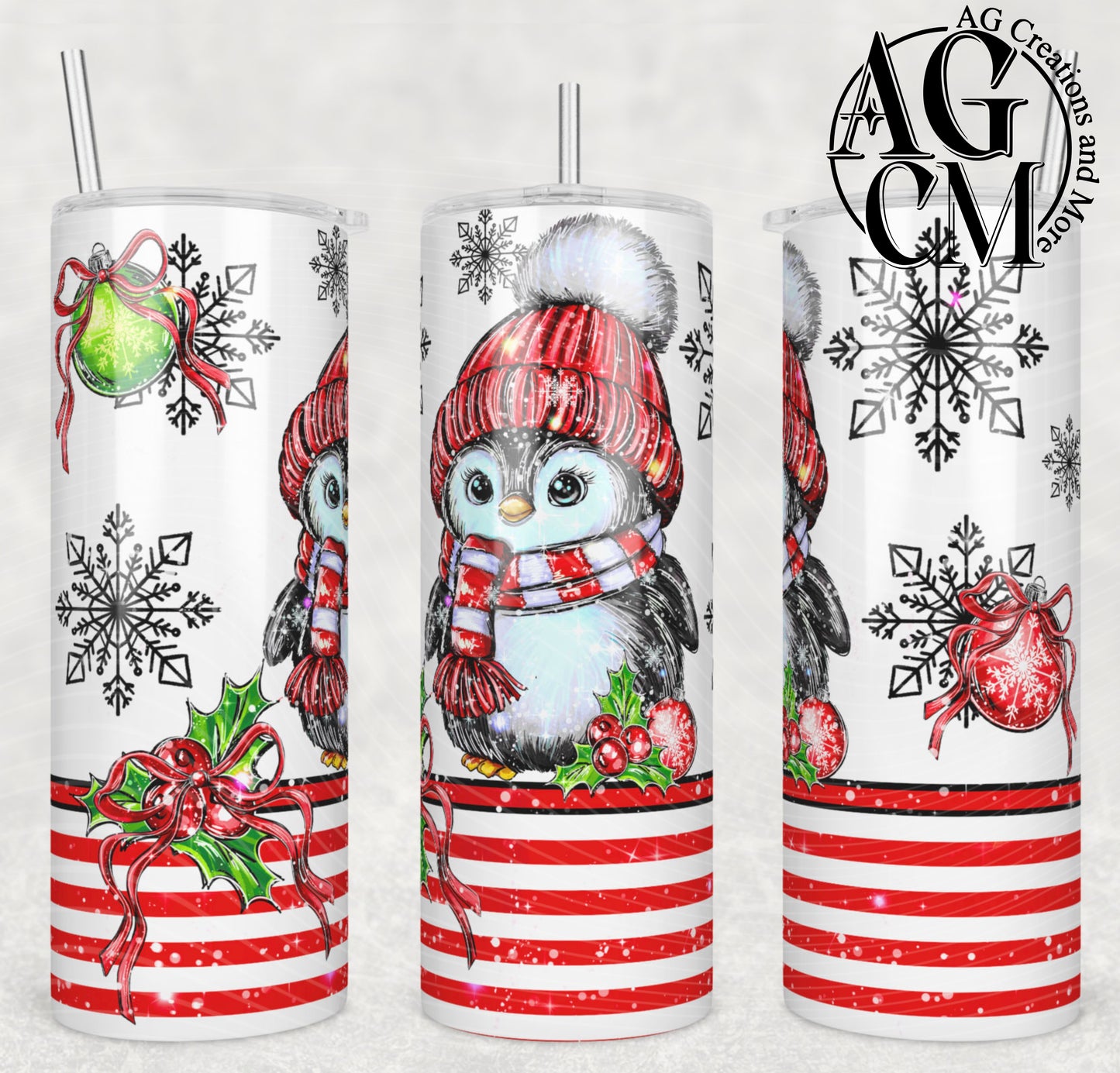 Penguin 20 0z Tumbler Digital Download PNG