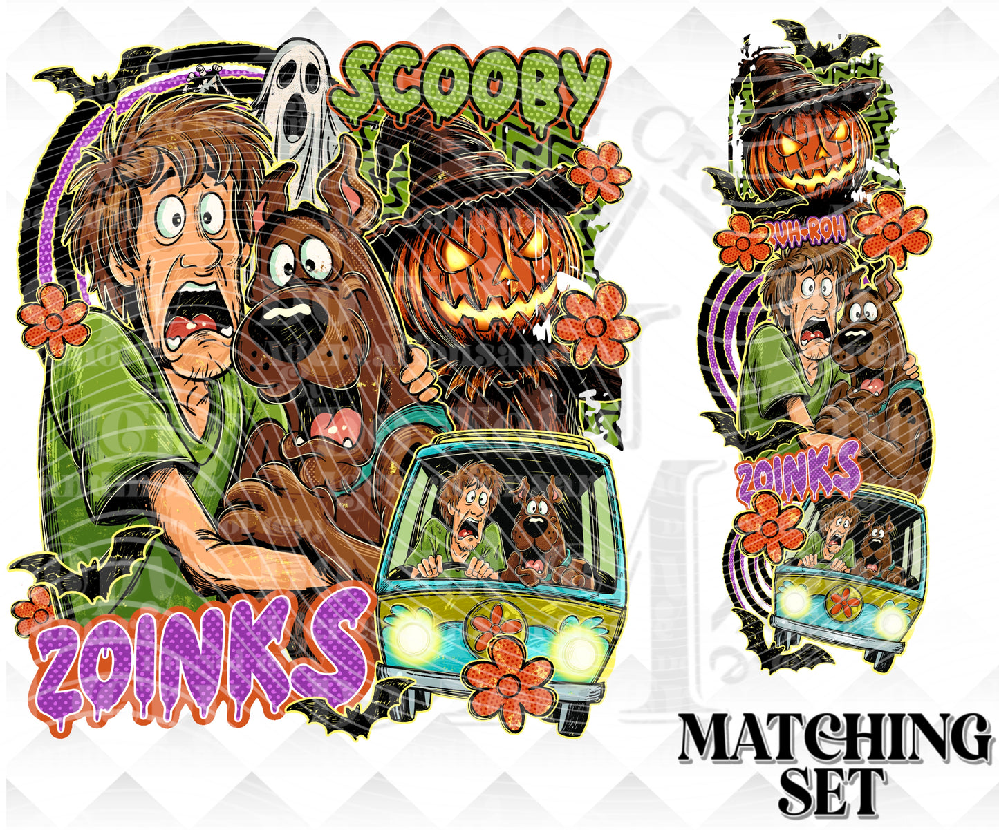 Mystery Dog sleeve set Download png design