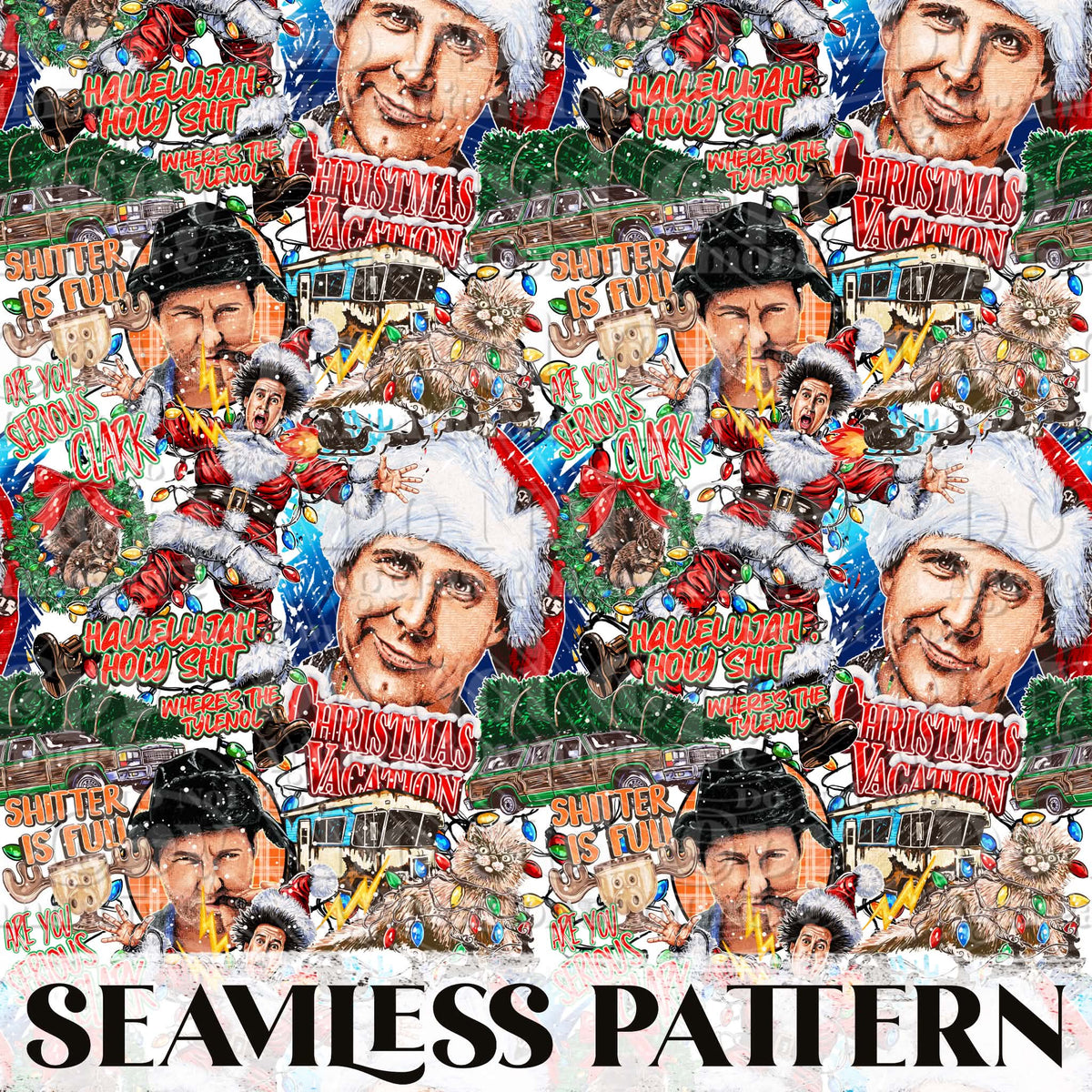 Christmas Seamless Pattern PNG