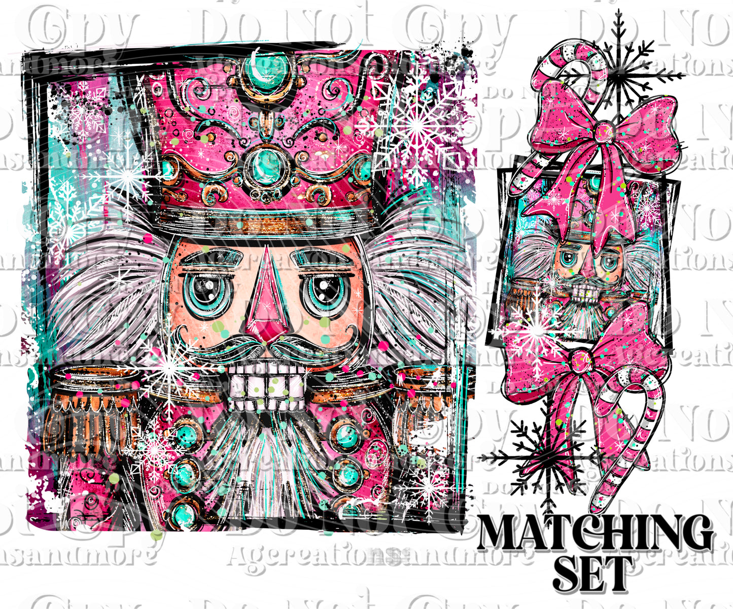 Selfie pic Doodle nutcracker, Set Digital Download PNG