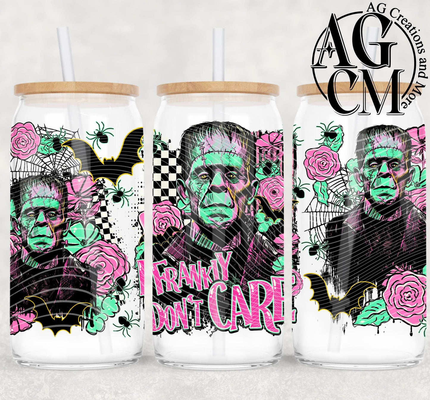 Frankly I Don’t Care 16oz libby wrap PNG