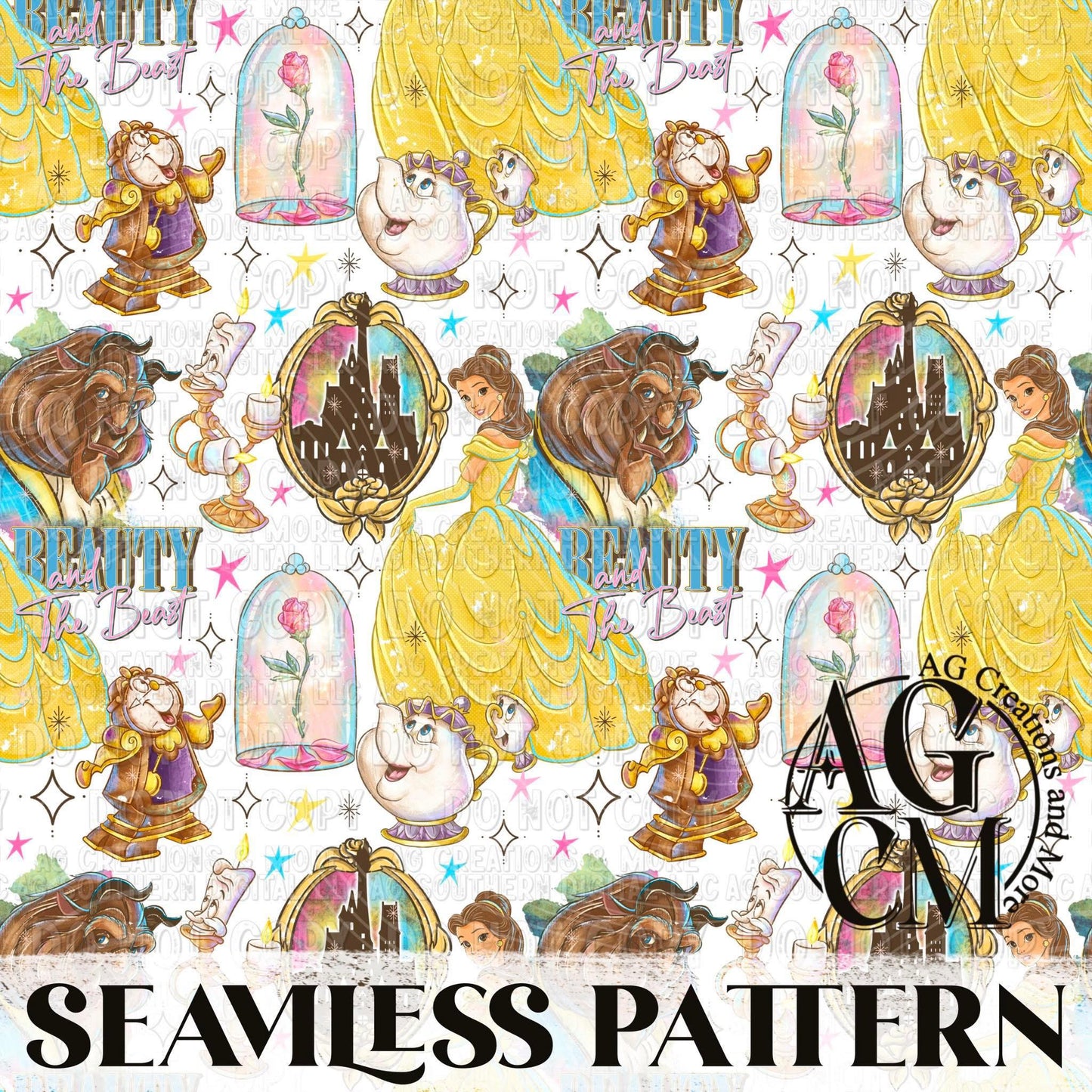 Beauty Seamless Pattern PNG