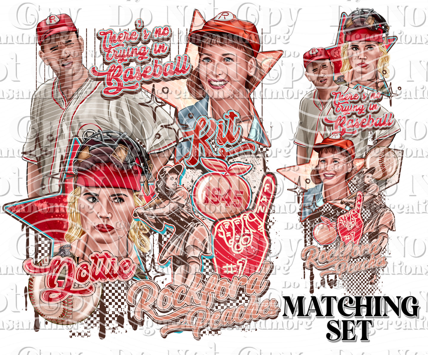 League Of Her Own Set digital download png