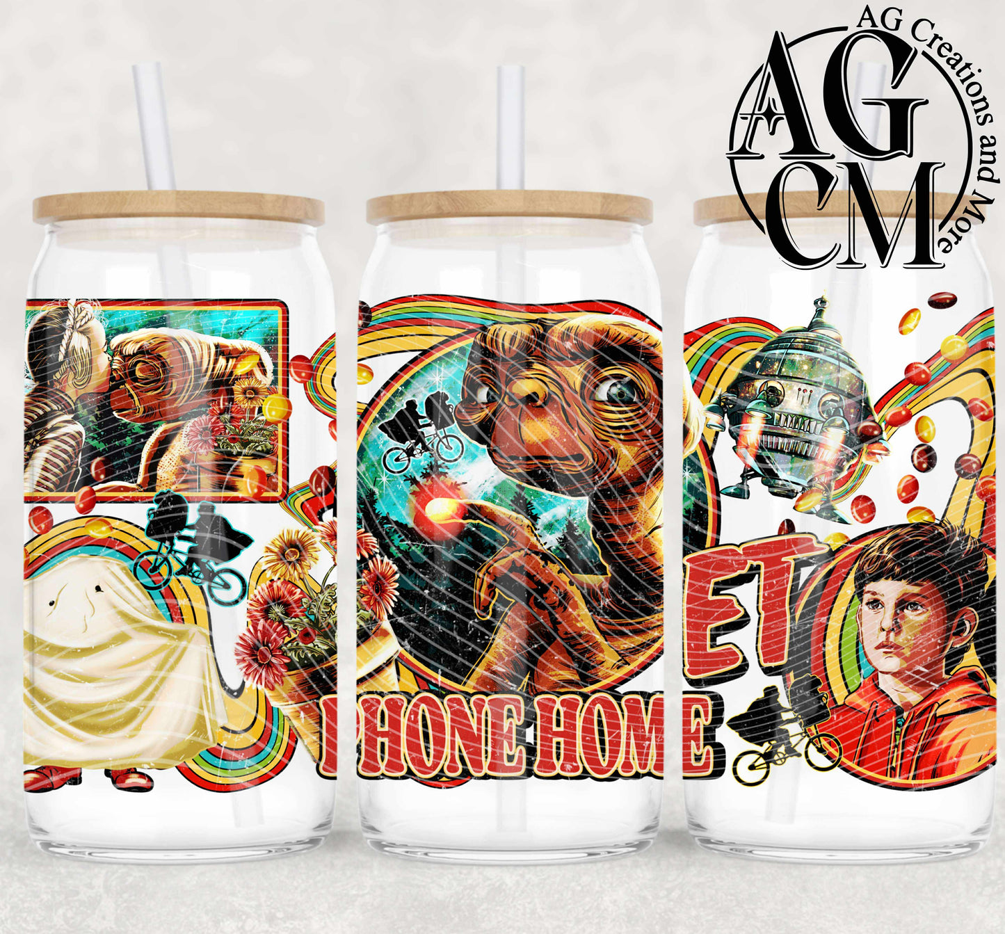 Phone Home 16oz libby wrap PNG