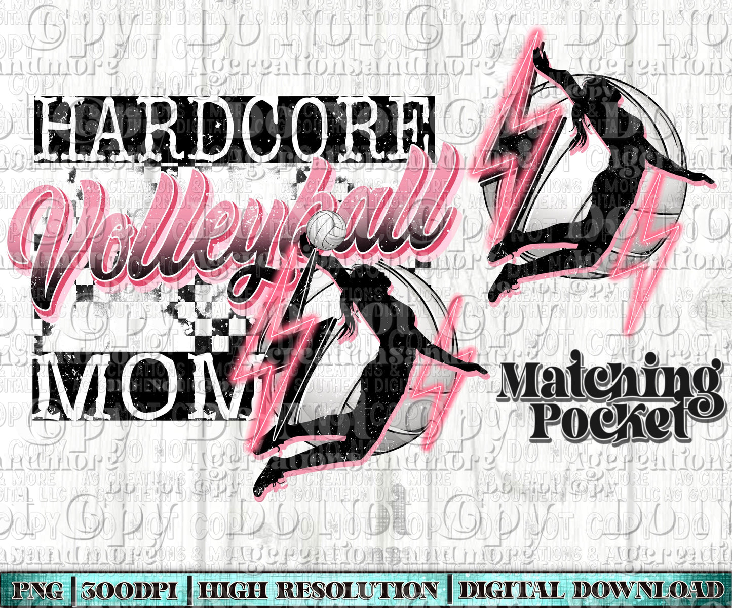 Hardcore volleyball mom Digital Download