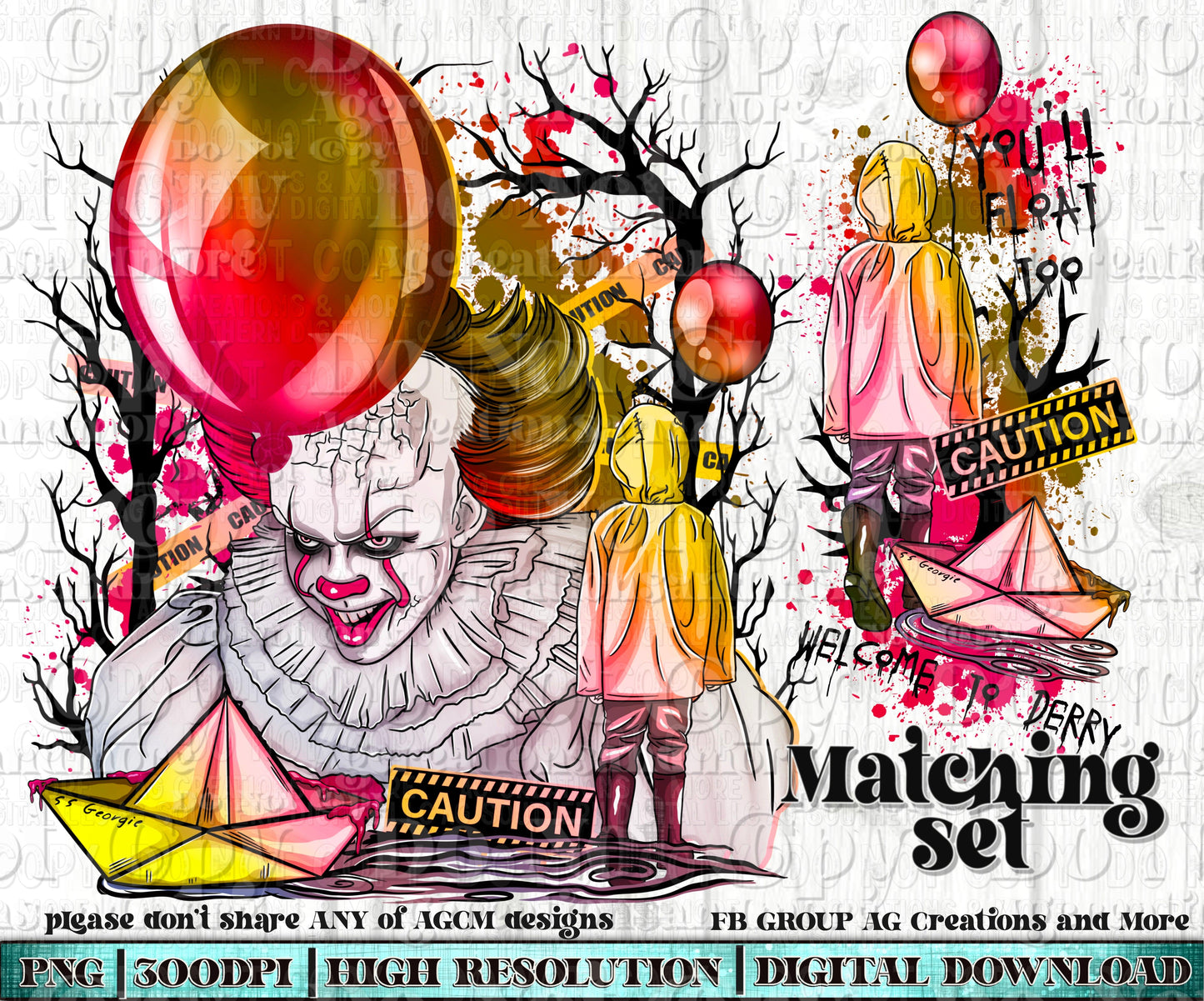 Dancing Clown without words Digital Download PNG