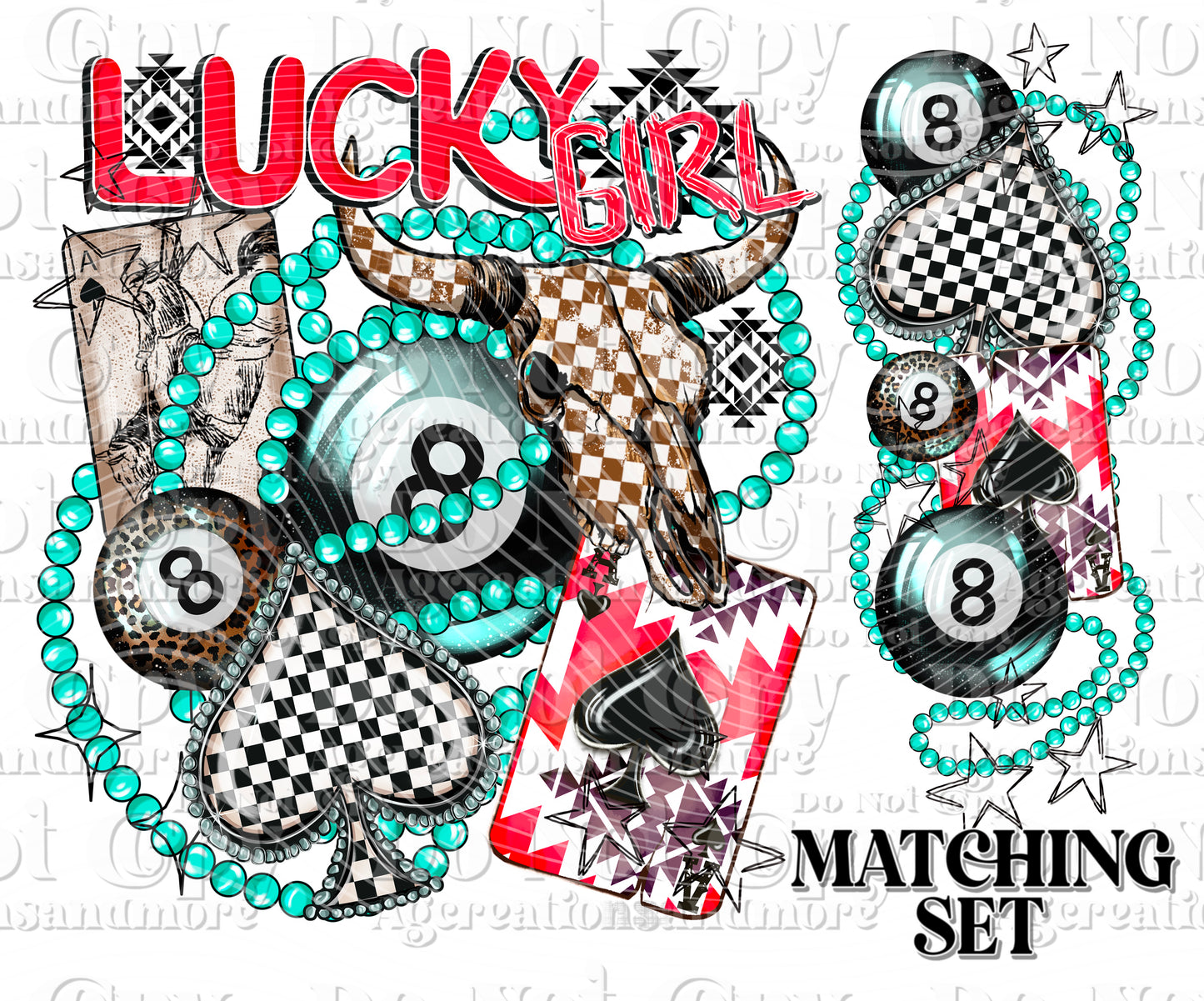 Lucky Girl Digital Download PNG