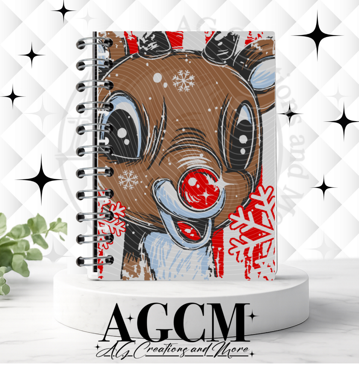 Red Nose Reindeer 3D Notebook (wholesale)