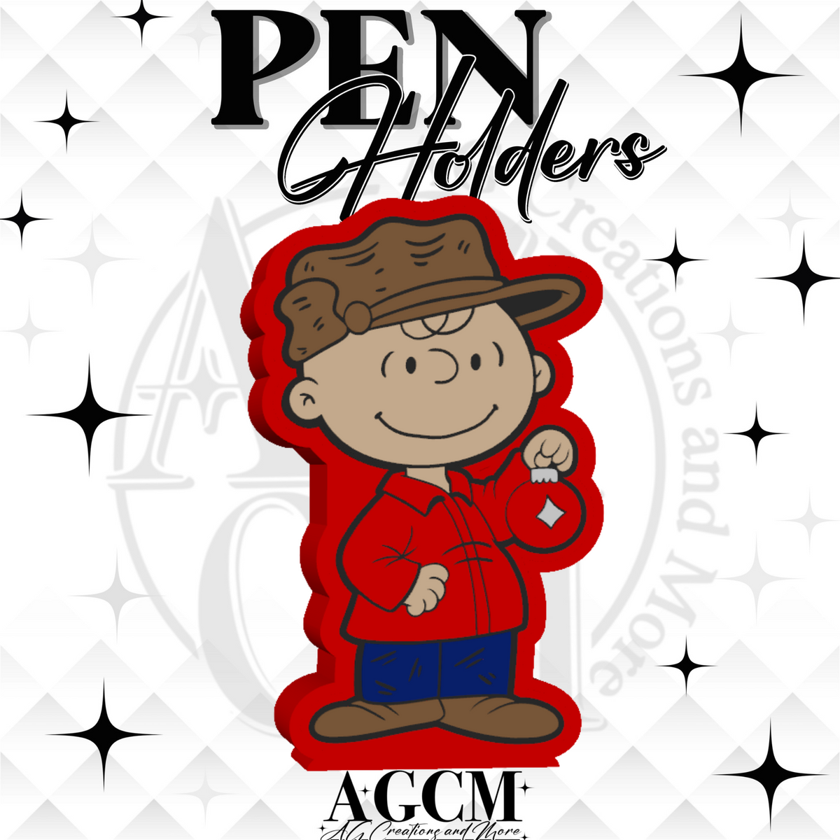 CB Christmas 3D Pen Holder 3MF / STL File