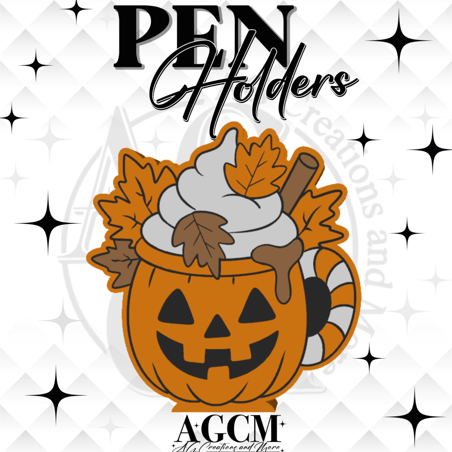 Pumpkin Spice 3D Pen Holder 3MF / STL File