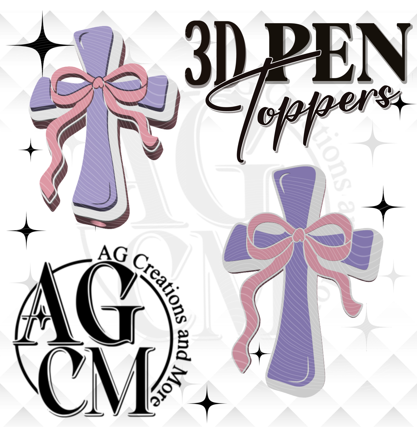 Cross Bow Pen Toppers 3MF File